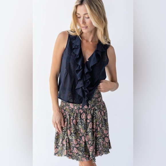 Natural Life Women’s Feelin’ Alive Mini Skirt Smocked Waist Floral Boho NWT - Picture 2 of 5